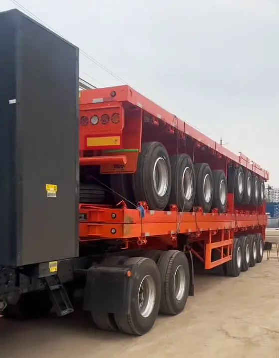 Multi axle flatbed trailer manufactured in China factory