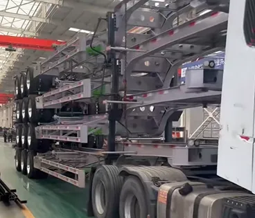 Extendable container chassis trailer manufactured in China factory
