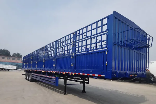12.5-meter tri-axle stake semi-trailer for export